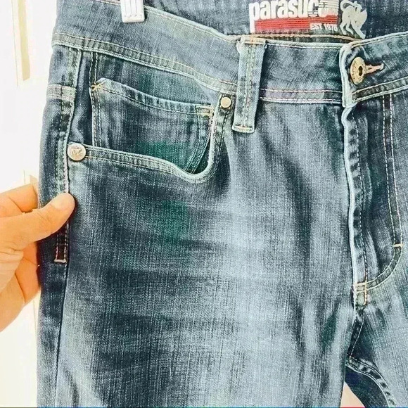 PARASUCO BLUE WOMEN MID RISE STRAIGHT LEG DENIM JEANS  SIZE 32 - Picture 5 of 15